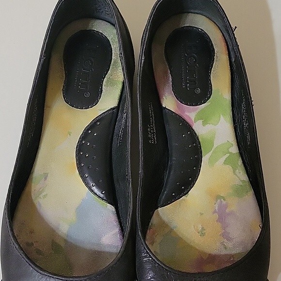 Born handcrafted black leather flats size 6.5/37 - Picture 4 of 9